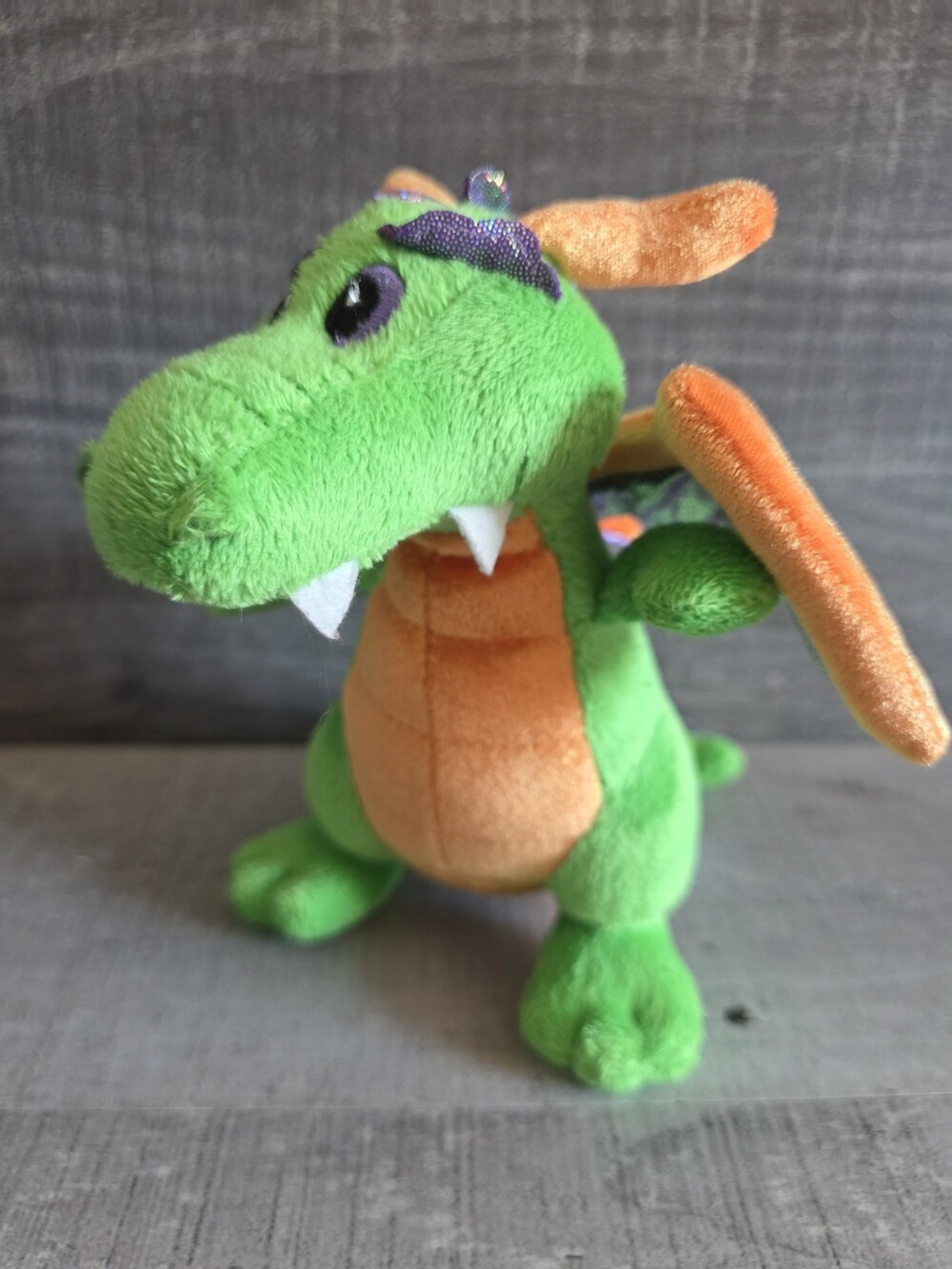 Aurora World Plush Legendary Friends Dragon Green & Orange Purple b279